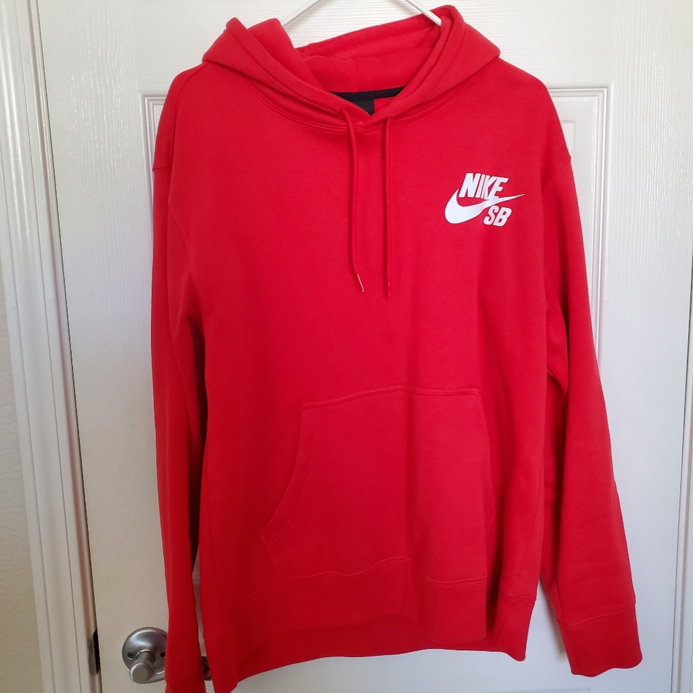 NIKE SB HOODIE - MEN'S MED - RED